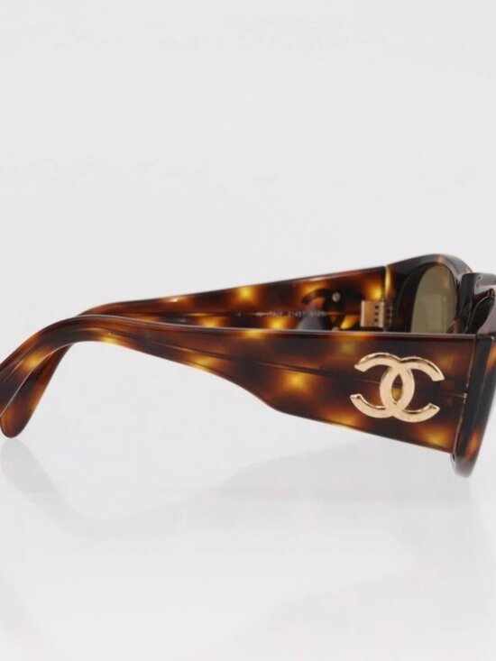 CHANEL Sunglasses plastic Brown CC Auth ka2158 main image 9